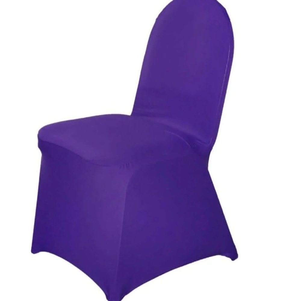 Elegant Purple Chair Cover